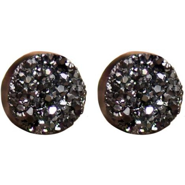 1 Para KlipsóW Do Uszu BłYszcząCe Bez PrzekłUwania Bezbolesne Geometryczne Galwaniczne Damskie MęSkie Magnetyczne Kolczyki 10Mm Black-image