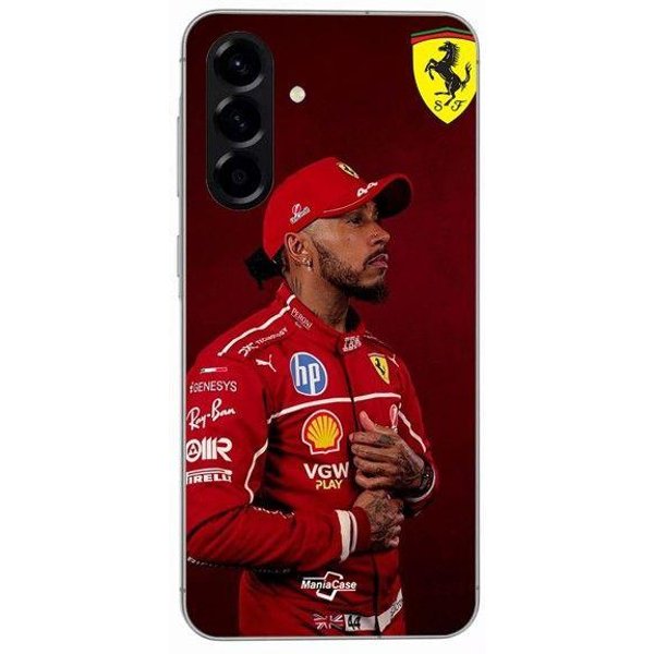 Etui Na Samsunga Galaxy A36 Lewis Hamilton - Oficjalna Tapeta Ferrari Maniacase-image