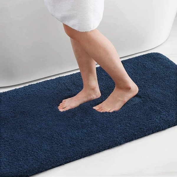 Mata ŁAzienkowa Super ChłOnna Mata PodłOgowa Do ŁAzienki AntypośLizgowa Mata KąPielowa Mata Do Wanny MięKka Mata PodłOgowa Dekoracja Domu 50Cm X 120Cm-image