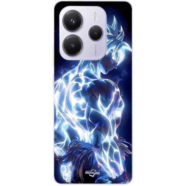 Funda Xiaomi Redmi Note 14 5G Dragon Ball Z Goku Ultra Instinto Brillante Maniacase-image