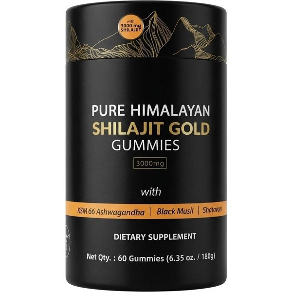 Gomitas De Shilajit Y Ashwagandha Sin AzúCar Con MáS De 85 Minerales Traza 1Pack-image