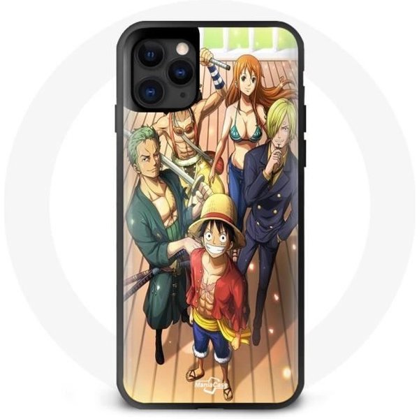 Funda - Maniacase - Iphone 12 Pro - One Piece Luffy - Silicona - Flexible Negro-image