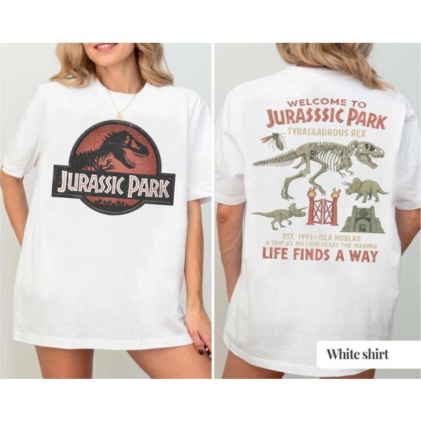 Letnia Unisex Retro Litera Druk Dinozaura OkrąGłY Dekolt Koszulka Neutralna 100% Czysta BawełNa MięKka OddychająCa KróTki RęKaw DużY Rozmiar XL Gray-image