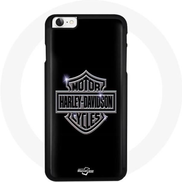 Etui - Maniacase - Iphone 6 - Czarny - MięKkie - Logo Harley Davidson-image