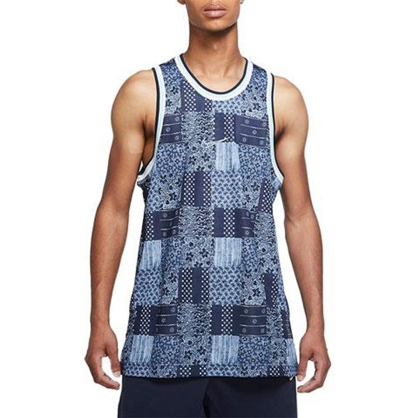 Camisetas De Baloncesto Nike Para Hombre Azul Real Oscuro Peto Moderado 2XL-image