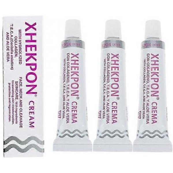 Crema 3X Para Cara, Cuello Y Escote Cuidado De La Piel-Crema Con ColáGeno Hidrolizado Y Aloe Vera/Crema Anti-Aing 40Ml Favorece La HidratacióN De La Piel-image