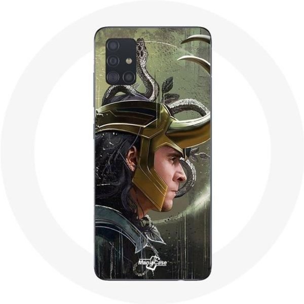 Funda - Maniacase - Samsung Galaxy A51 5G - Loki Thor Ragnarok - Flexible - Negra Negro-image