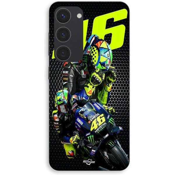 Funda De TeléFono - Maniacase - Samsung Galaxy S23 - Silicona - Negra - Logo Valentino Rossi Motogp Monster Negro-image