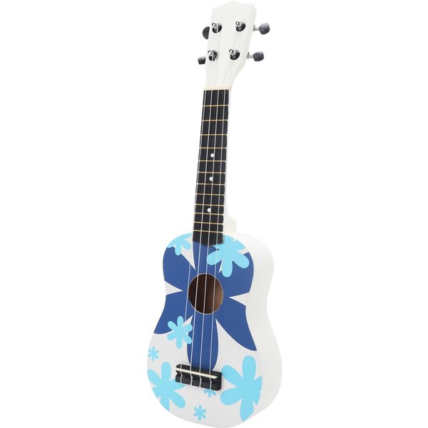 Ukulele Hawajskie 4-Strunowa Gitara Dla PocząTkująCych Dziecko DorosłY Student Instrument Z Pokrowcem 21 Caliniebieski Kwiat-image