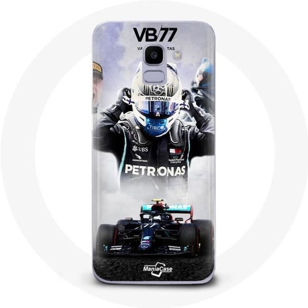 Funda - Maniacase - Samsung Galaxy A6 2018 - FóRmula 1 - Valtteri Bottas - Negro Negro-image