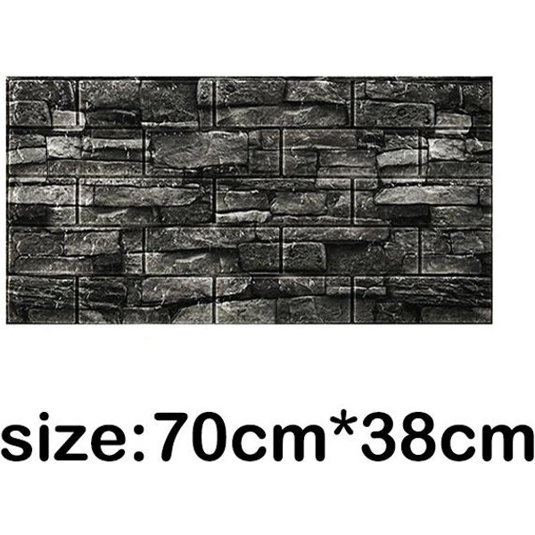 1/5/10 Sztuk 70*38Cm Tapeta Samoprzylepna 3D Dekoracja Sypialni śCiana Wodoodporna, Odporna Na Wilgoć MięKka Tapeta W Opakowaniu 5Pcs 70*38Cm-image