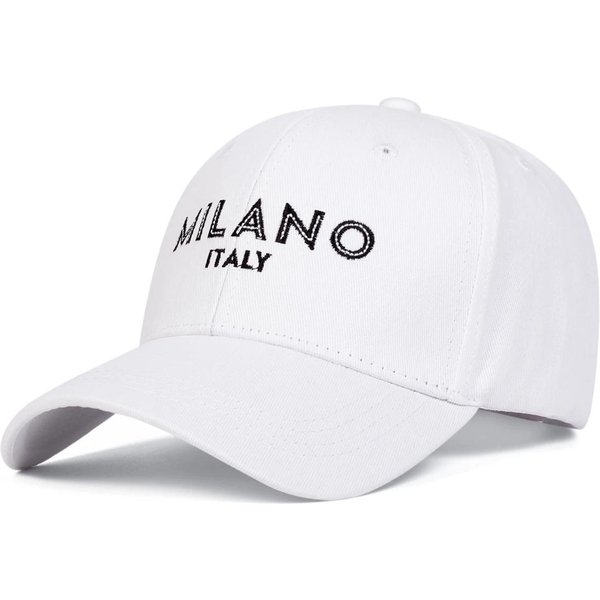 Gorras De BéIsbol Unisex Con Bordado De Letras Milano Primavera OtoñO Ajustables Para Exteriores Sombreros Casuales Sombrero Protector Solar Gray-image
