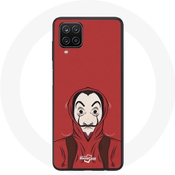 Funda - La Casa De Papel - Samsung Galaxy A12 - Flexible - Roja - MáScara De Dalí-image