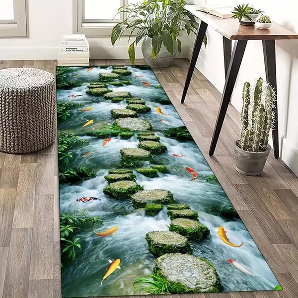 Zmywalny Dywanik Do Przedpokoju Kuchenna Mata PodłOgowa AntypośLizgowa Domowa Mata Drzwiowa MięKki Dywan AntypośLizgowy Dekoracja Domu Dywany 50X150Cm-image