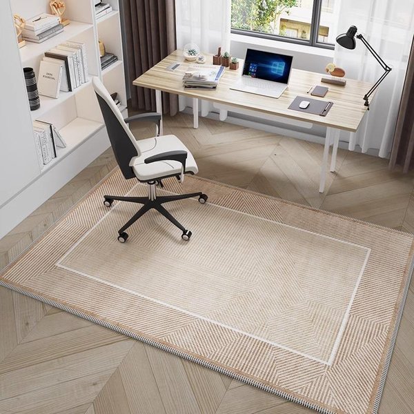Dywan Do Gabinetu KrzesłO Komputerowe KrzesłO Obrotowe Izolacja Akustyczna Salon Sypialnia Mata Ochronna Na Drewnianą PodłOgę Dekoracja Domu 100*120Cm-image