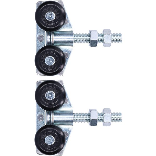 2 Piezas Rueda Colgante Para Puerta Corredera Polea De SuspensióN Rodillo Accesorio De FerreteríA Para Puertas De Cristal-image