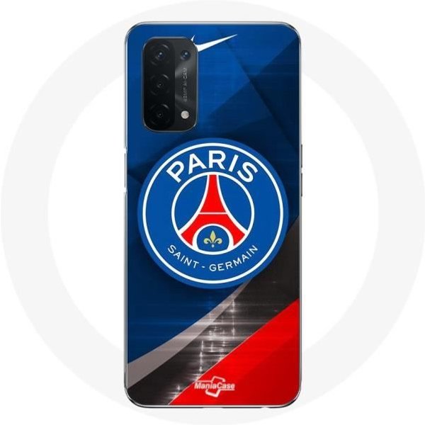 Funda Para Oppo A74 5G - Maniacase - Logo PSG Paris Saint Germain - Flexible - Blanco - Mixto-image