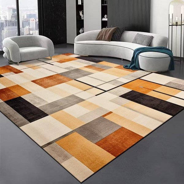 Skandynawskie Dywany Abstrakcyjne DużYch RozmiaróW Do Salonu Lekka Luksusowa Dekoracja Strefy Sofy Dywany Domowe Sypialnia Salon Mata PodłOgowa AntypośLizgowa 60*90Cm Gray-image