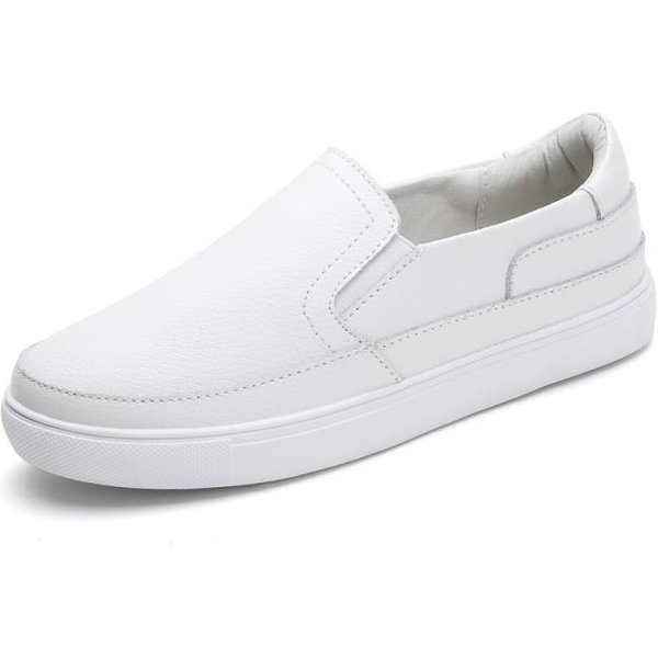 Zapatos Casuales De Mujer De Cuero DiseñAdor Zapatillas De Mujer Slip-On Zapatos Loafers De SeñOra Mocasines Ligeros 35-image