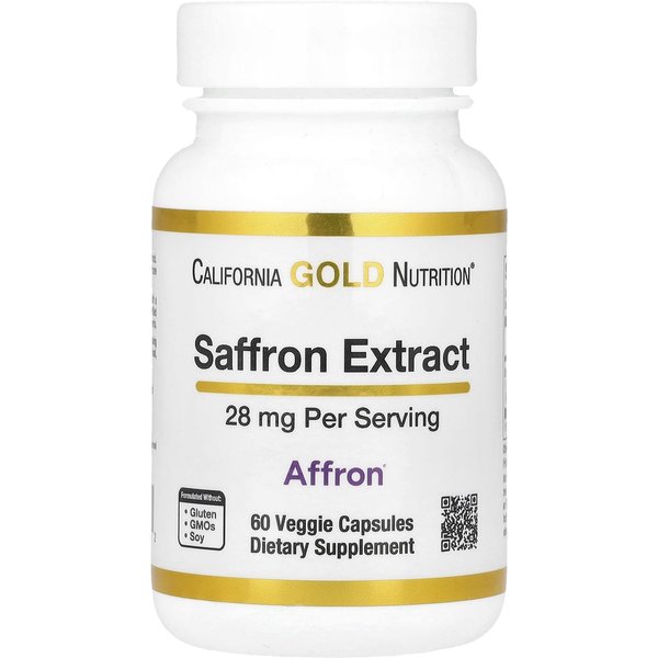 Extracto De AzafráN Con Affron®, 28 Mg, 60 CáPsulas Vegetarianas-image