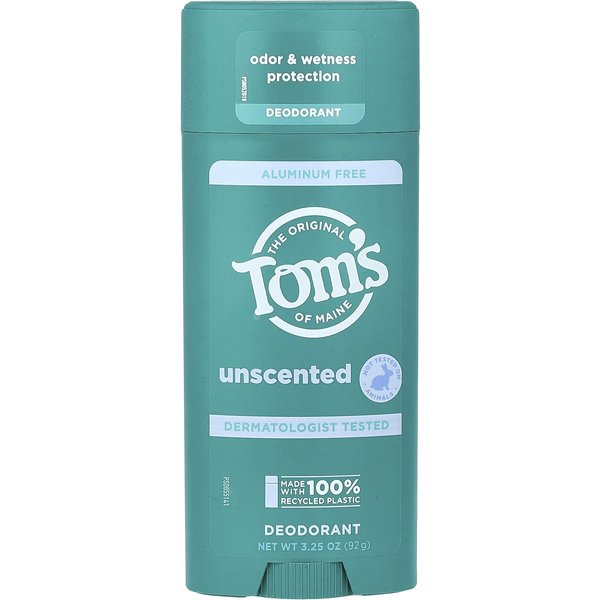 Tom's of Maine, Desodorante Sin Aluminio, Sin Aroma, 3.25 Oz (92G) White-image
