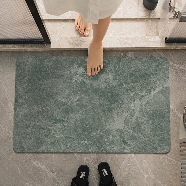 Alfombrilla Absorbente De Barro De Diatomeas Simple Y Espesada Para Puerta De BañO, De Secado RáPido, De Alta Gama, Antideslizante 45 * 70CM-image