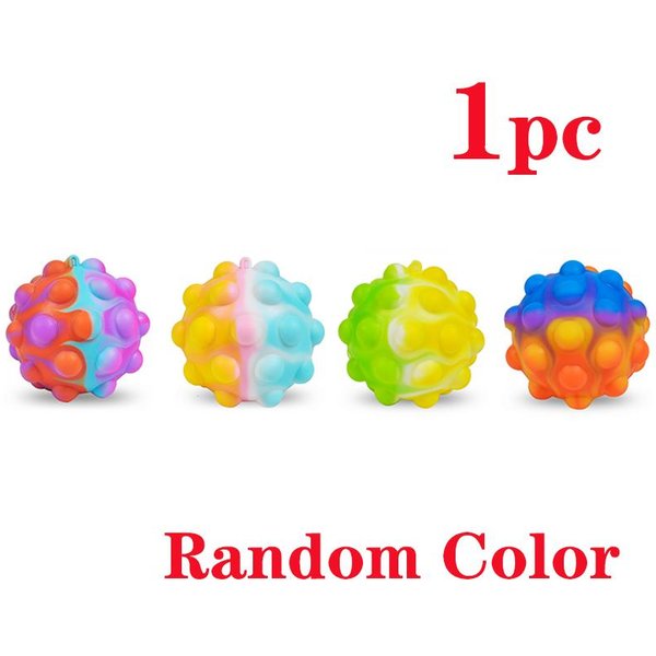4-12 Piezas Pelota AntiestréS Juguetes Fidget Bola 3D 3D Empujar Burbuja Tdah Autismo Alivio Del EstréS Juguetes Sensoriales Recuerdos De Fiesta Para NiñOs Adultos Yellow-image