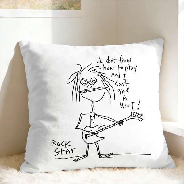 Poszewka Na Poduszkę Rock K-Kurt Cobain Niestandardowa Poszewka Na Poduszkę Nowoczesna Poszewka Na Poduszkę Do Salonu Na Sofę 30X50Cm-image