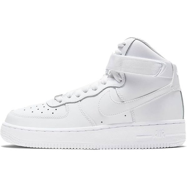 Zapatillas Nike Air Force 1 High LE GS Triple White Para NiñOs DH2943-111 38.5 White-image