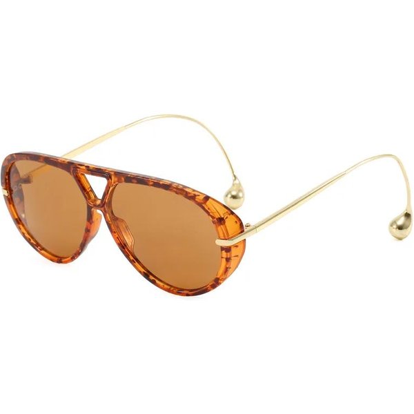 Estilo De DiseñAdor De Lujo Estilo Gafas De Sol De Aviador Oversize Gafas Damas Para Hombres Populares CláSicas Gafas De Sol Punk Gafas De Doble Puente As The Picture-image