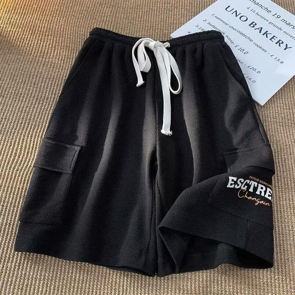Nowe Letnie Spodenki MęSkie LuźNe I Wszechstronne Cienkie Spodnie PięCiopunktowe High Street Hip-Hop Codzienne Spodnie L-image