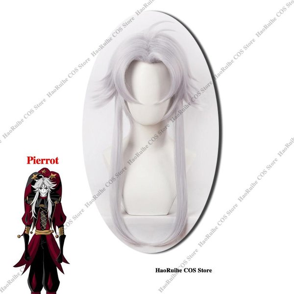 El Circo Del Terror Pierrot BufóN ArlequíN Disfraz Cosplay Adulto Payaso Top Pantalones Pelucas Joker Uniforme Disfraz De Halloween Carnaval Xxxl White-image