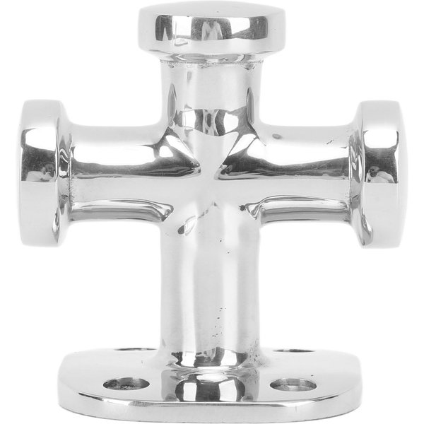 Cornamusa De Barco De 63 Mm Bolardo Acero Inoxidable 316 Superficie Pulida Bolardo Cruzado Simple Para Barcos Yate-image