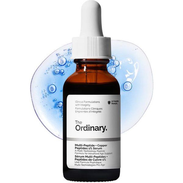 The Ordinary Suero Multi-PéPtido + PéPtidos De Cobre 1% 30Ml – Complejo De PéPtidos, Soporte De Elasticidad, Coreano 30Ml White-image