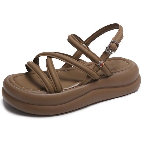 Chanclas De Mujer De EVA Con Suela Suave Verano Playa Antideslizantes Zapatillas Nube Mujer Plataforma Gruesa Dedo Del Pie Pinza Chanclas De BañO 39-image