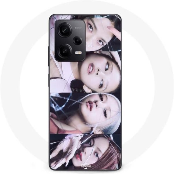 Coque Maniacase Pour Xiaomi Redmi Note 12 Pro 5G Blackpink Group Lisa Jennie Jisoo Rosé-image