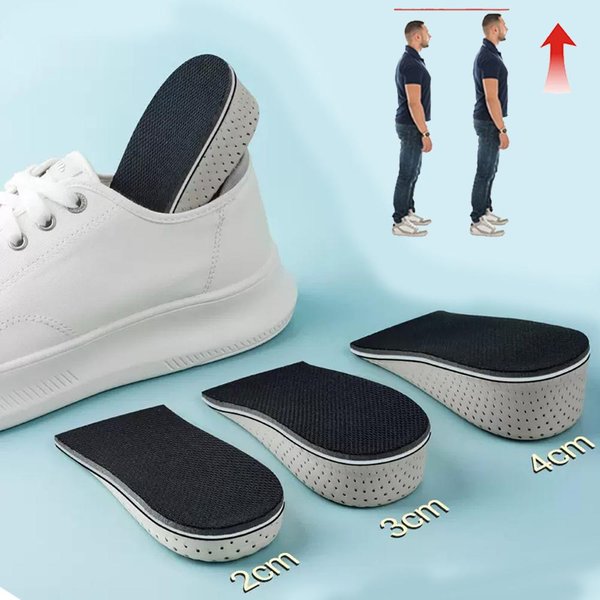 Plantillas Para Aumentar La Altura, Espuma ViscoeláStica, Plantillas Invisibles Interiores Para Aumentar La Altura, Comodidad Deportiva, Medias Plantillas Para Hombre… MáS 5Cm Height Gray-image