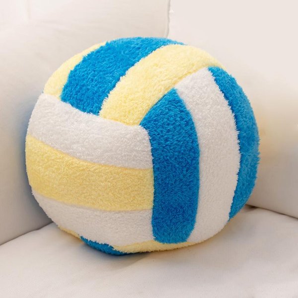 24 Cm Poduszka Pluszowa Do SiatkóWki Poduszka Kolorowa Pluszowa Zabawka PiłKi Zimowa MięKka Pluszaki Tematyka Sportowa Prezenty ChłOpcy Dziewczynki Upominki-image
