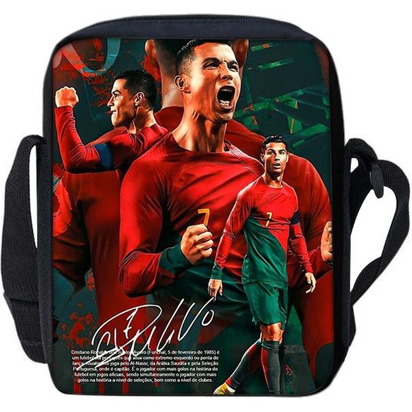 Ronaldo Nadruk Torba Na Ramię Listonoszka Torebka CR Gwiazda PiłKi NożNej Plecaki Szkolne Torba Na Telefon Torba Sportowa PiłKa NożNa Torba Na Zakupy Najlepszy Prezent-image