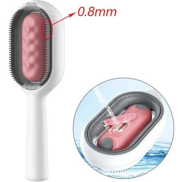 Cepillo De Aseo Para Mascotas, Peine Multifuncional Para Gatos Y Perros, Elimina El Pelo Flotante, Pelo Pegajoso, Suministros De Limpieza Y Aseo Para Mascotas, Cepillo Para Gatos L Gray-image