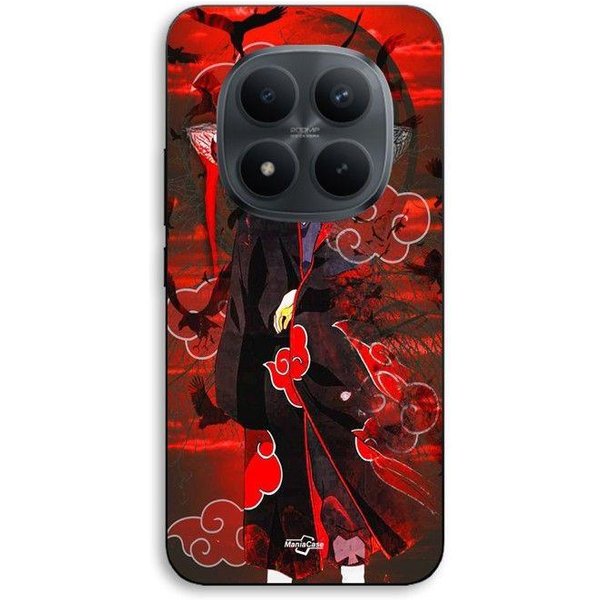 Funda De TeléFono - Maniacase - Xiaomi Redmi Note 15 Pro 5G - Silicona Tpu - Itachi Uchiha (Demon Slayer) - Negro/Frontal Rojo Negro-image