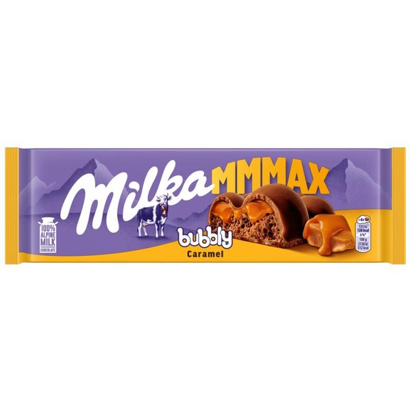 Milka Mmmax Bubbly Caramel Czekolada Mleczna 250 G-image