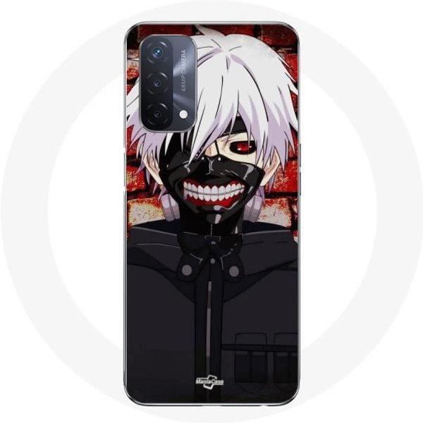 Funda - Maniacase - Oppo A93 5G - Anime Tokyo Ghoul - Flexible - Negra-image