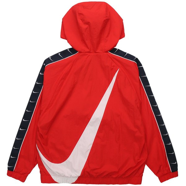 Chaqueta Con Capucha Nike Sportswear Big Swoosh De Media Cremallera Roja CD0420-657 L Red-image