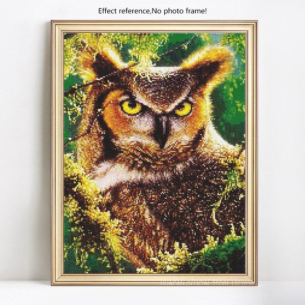 Pintura De Diamantes 5D DIY Redonda Completa Animal Bordado Venta Imagen Diamante De ImitacióN 20X30-image
