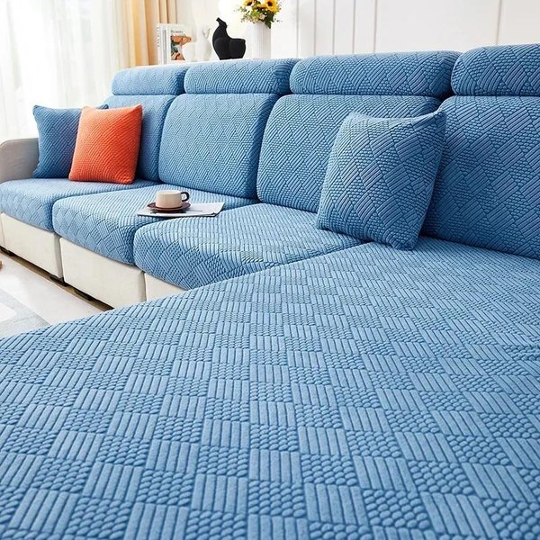 Funda Gruesa Para Sofá Jacquard, Funda Para CojíN Del Asiento Del Sofá, Funda EláStica Ajustable Para Sofá, Funda Para Sofá En Forma De L, DecoracióN Del Hogar 1PC Head Cushion L-image