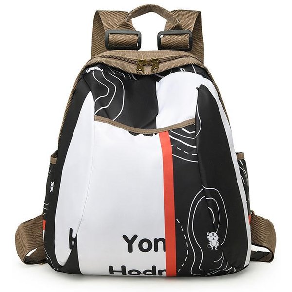 Plecak Rekreacyjny Dla Kobiet Modny Plecak PodróżNy Wszechstronny Lekki Plecak Szkolny Designerska Mochila One Size White-image