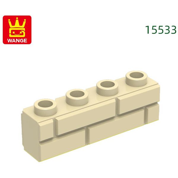 70 Sztuk / Partia 15533 Grube ŚCienne Klocki Budowlane 1X4 Moja WŁAsna Kreacja ZróB To Sam Dodatki Budowlane PasująCe W Tym CegłA Zabawki Dla Dzieci About 70Pcs Beige-image