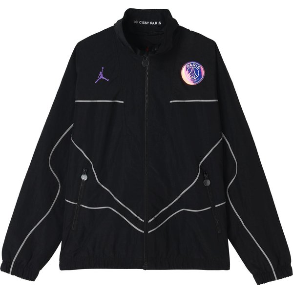 Chaquetas Jordan PSG Para Hombre Negras Cuello Alto Moderadas Otras 2XL Black-image