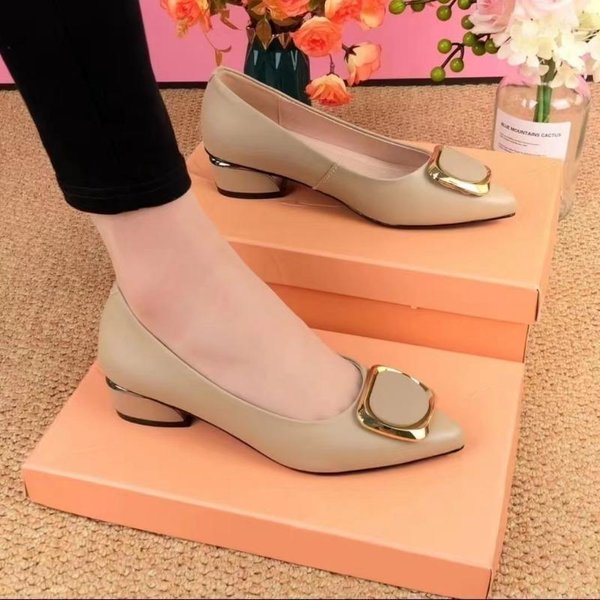 Zapatos De Mujer Con Punta Cuadrada Y TacóN Cuadrado Tacones Gruesos Casuales Slip-On Dama Alta Calidad Confort Fiesta Boda Verano Zapatos De SalóN 38-image